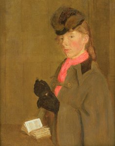 Portret van de zus van de kunstenaar, Winifred